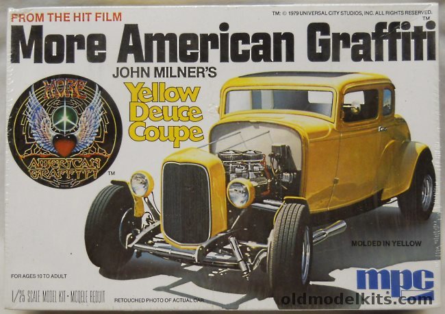 MPC 1/25 More American Graffiti John Milner's Yellow Deuce Coupe, 1-0671 plastic model kit